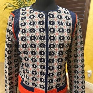 Tory Burch Printed Jacket size 8-10